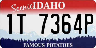 ID license plate 1T7364P