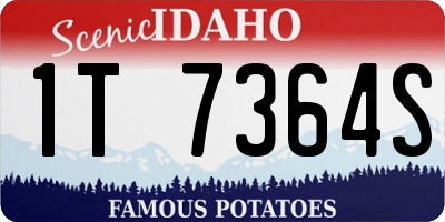 ID license plate 1T7364S