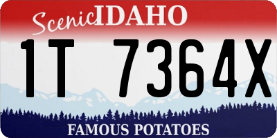 ID license plate 1T7364X