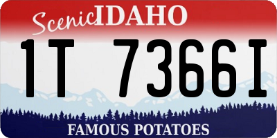 ID license plate 1T7366I