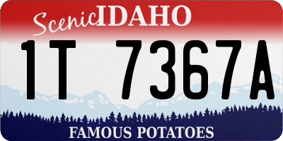 ID license plate 1T7367A