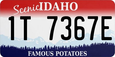 ID license plate 1T7367E