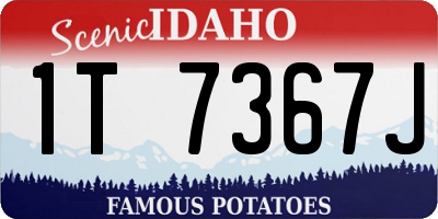 ID license plate 1T7367J