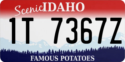 ID license plate 1T7367Z