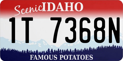 ID license plate 1T7368N