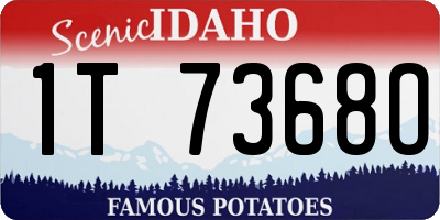 ID license plate 1T7368O
