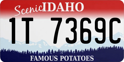 ID license plate 1T7369C