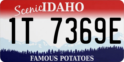 ID license plate 1T7369E