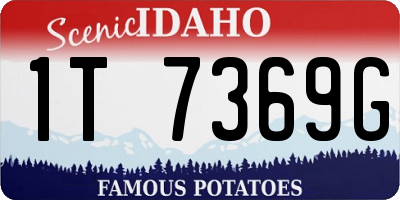 ID license plate 1T7369G