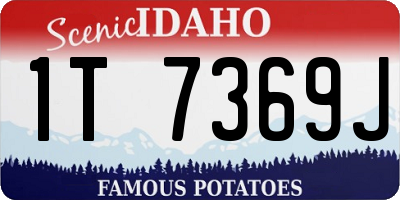 ID license plate 1T7369J