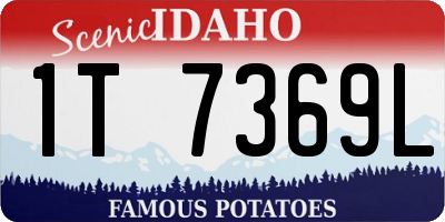 ID license plate 1T7369L