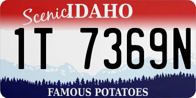 ID license plate 1T7369N