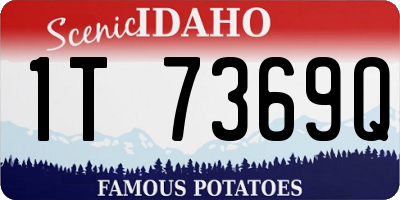 ID license plate 1T7369Q