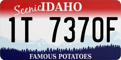 ID license plate 1T7370F