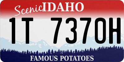 ID license plate 1T7370H