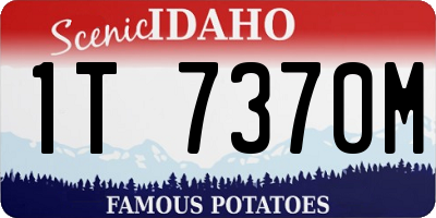 ID license plate 1T7370M