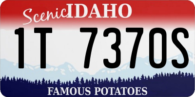 ID license plate 1T7370S