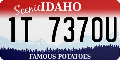 ID license plate 1T7370U