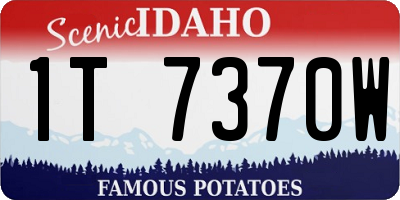 ID license plate 1T7370W