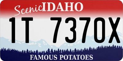 ID license plate 1T7370X