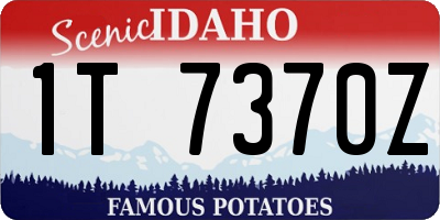 ID license plate 1T7370Z
