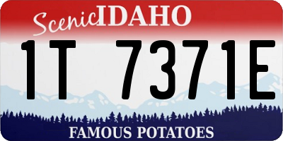 ID license plate 1T7371E