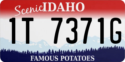 ID license plate 1T7371G