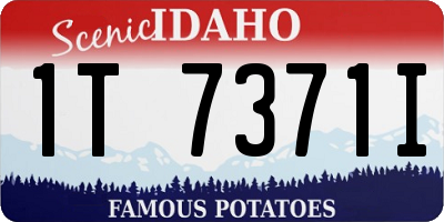 ID license plate 1T7371I