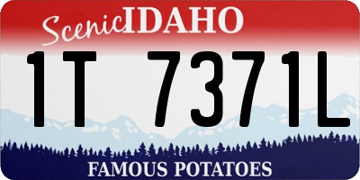ID license plate 1T7371L