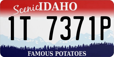 ID license plate 1T7371P