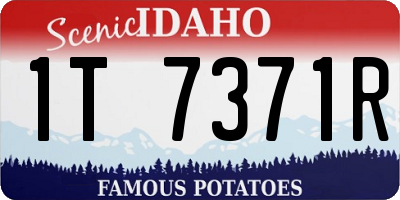 ID license plate 1T7371R