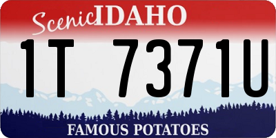 ID license plate 1T7371U