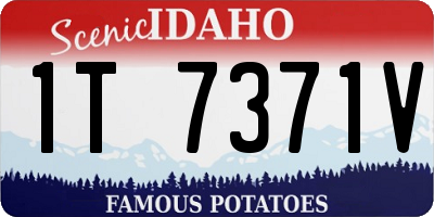 ID license plate 1T7371V