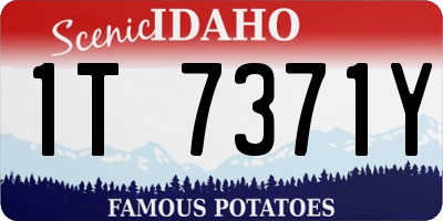 ID license plate 1T7371Y