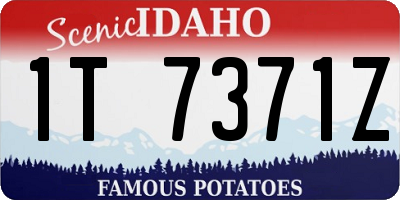 ID license plate 1T7371Z