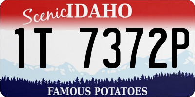 ID license plate 1T7372P