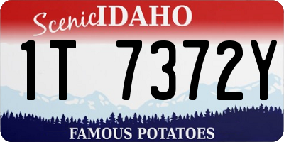 ID license plate 1T7372Y
