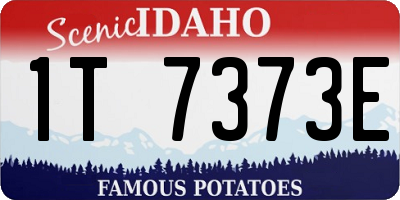 ID license plate 1T7373E