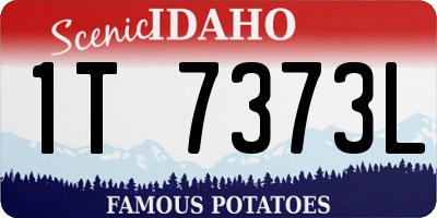 ID license plate 1T7373L
