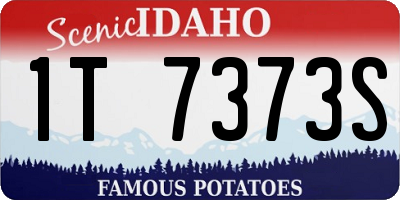 ID license plate 1T7373S