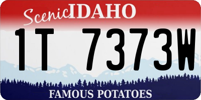 ID license plate 1T7373W