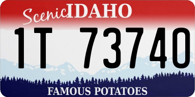 ID license plate 1T7374O
