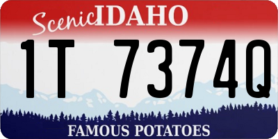 ID license plate 1T7374Q