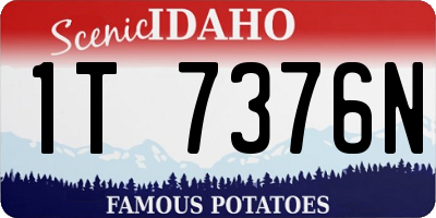 ID license plate 1T7376N
