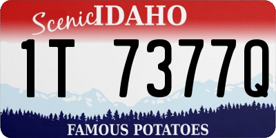 ID license plate 1T7377Q