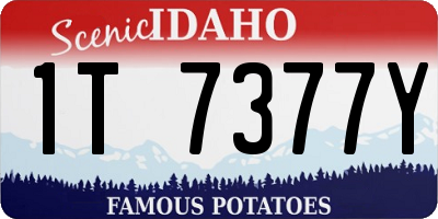 ID license plate 1T7377Y