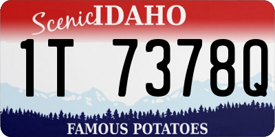 ID license plate 1T7378Q