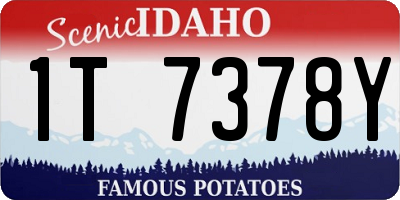 ID license plate 1T7378Y