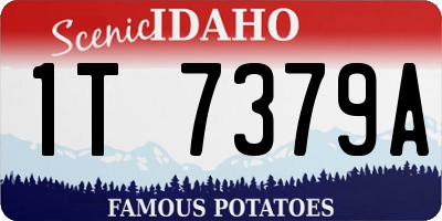 ID license plate 1T7379A