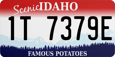 ID license plate 1T7379E